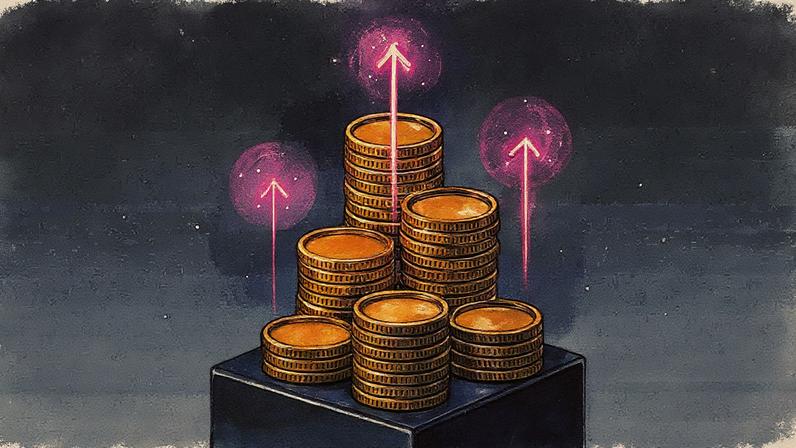 Imagem relacionada a memecoins e criptomoedas, com elementos gráficos de um robô de memes (memebot) (Foto: Reprodução)