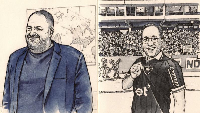 Textor negocia com Marinakis um aporte para que consiga recomprar a SAF do Botafogo (Foto: Reprodução)