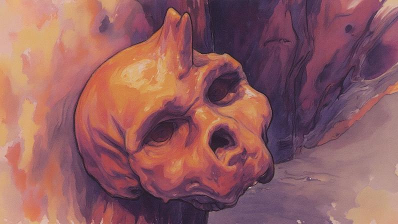 Crânio encontrado na Grécia (Foto: Reprodução)