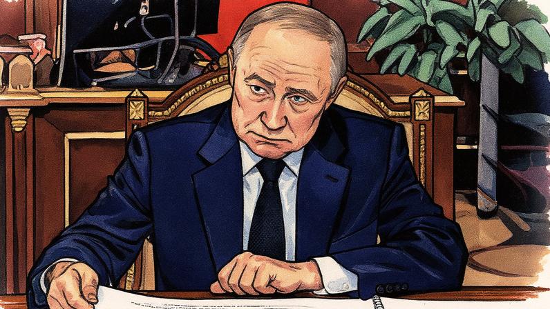 Presidente da Rússia, Vladimir Putin, fotografado na terça-feira no Kremlin (Foto: Gavriil Grigorov/AFP)