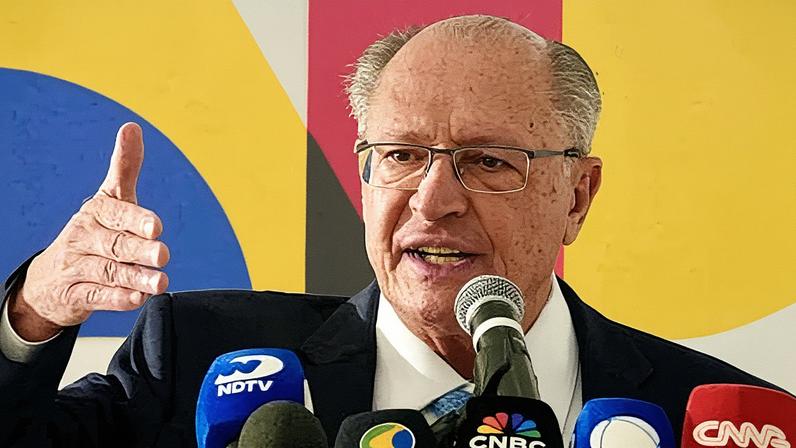 Vice Presidente da República Geraldo Alckmin durante Entrevista coletiva no Palácio do Planalto em Brasília. (Foto: Cadu Gomes/VPR)