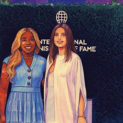 Serena Williams apresenta Sharapova no Hall da Fama do Tênis