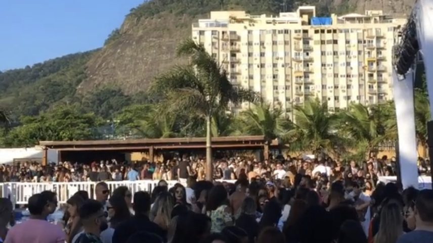 Festas no Rio Beach Club tiram sono da vizinhança na Ilha da Coroa (Foto: Reprodução)