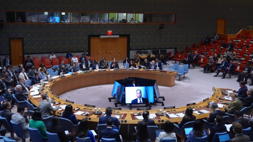 Reunião do Conselho de Segurança da ONU neste domingo 10 de agosto (Foto: Selcuk Acar/Anadolu/Getty Images)