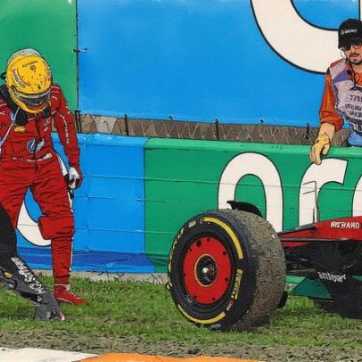 Hamilton sofre abandono em corrida e registra primeiro DNF com a Ferrari