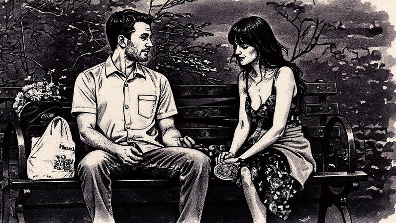 Chris Evans e Dakota Johnson, fotografados durante o rodaje em Nova York da película. (Foto: Jose Perez/Bauer-Griffin (GC Images))