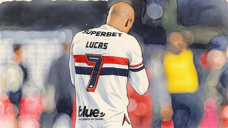 Lucas Moura em ação durante São Paulo x Vitória (Foto: Miguel Schincariol / São Paulo FC)