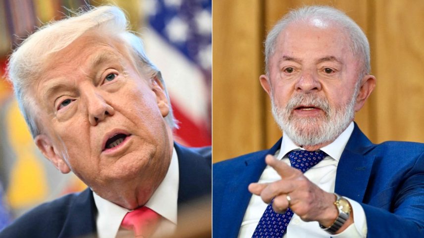 Donald Trump e Lula (Foto: Montagem com fotos da AFP)