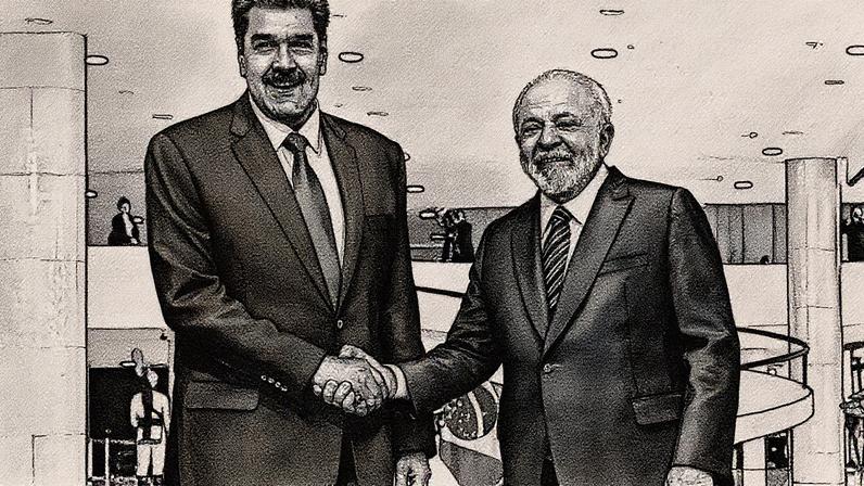 Cerimônia de chegada do Presidente da República Bolivariana da Venezuela, Nicolás Maduro, durante visita oficial ao Brasil (Foto: Reprodução)