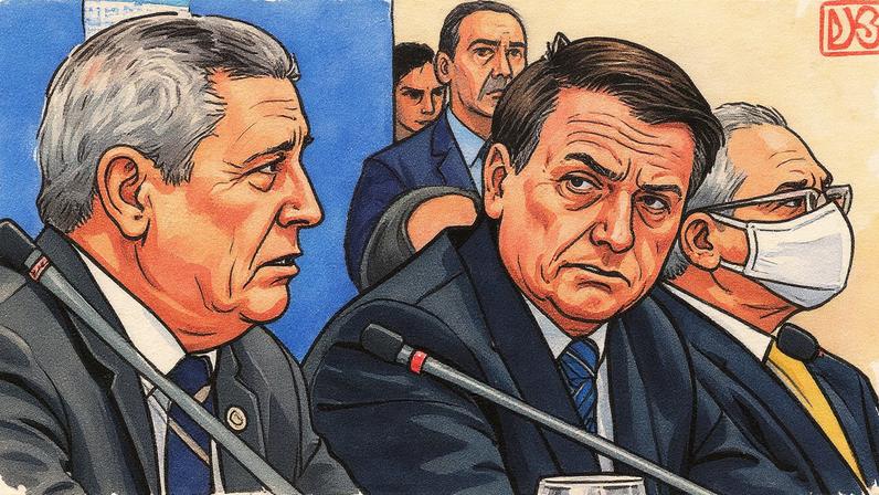 Jair Bolsonaro e Walter Braga Netto foram denunciados pela PGR por tentativa de golpe de Estado. (Foto: Marcos Corrêa/PR)
