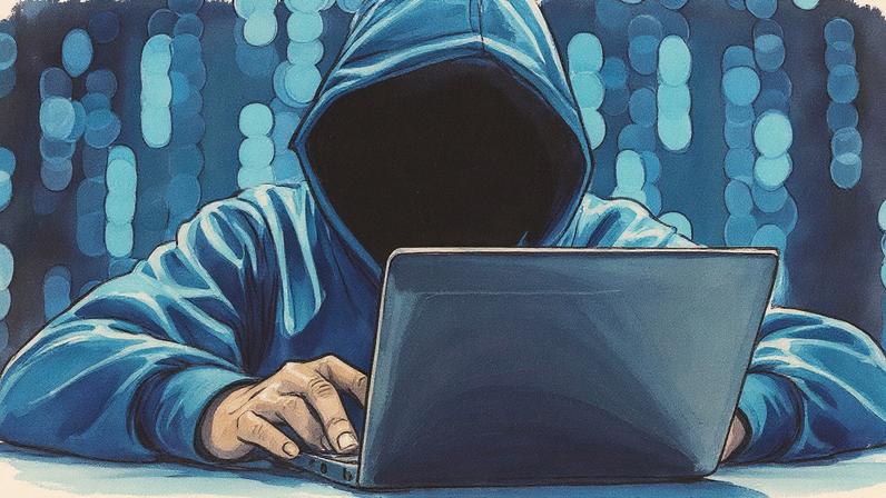 Hacker invadindo um sistema financeiro, segurança cibernética, fraude bancária (Foto: patcharida/Adobe Stock/Gerado co)