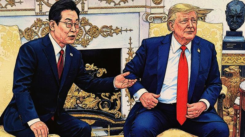 Temendo uma emboscada para Lee Jae Myung antes da reunião com Trump, havia preocupações em Seul. (Foto: Getty Images)