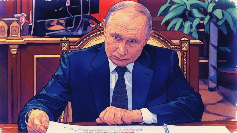 Presidente da Rússia, Vladimir Putin, fotografado no Kremlin (Foto: Reprodução)