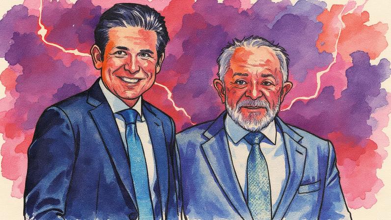 Presidente Lula e Hugo Motta, Presidente da Câmara dos Deputados. (Foto: Brenno Carvalho / Agência O Globo)