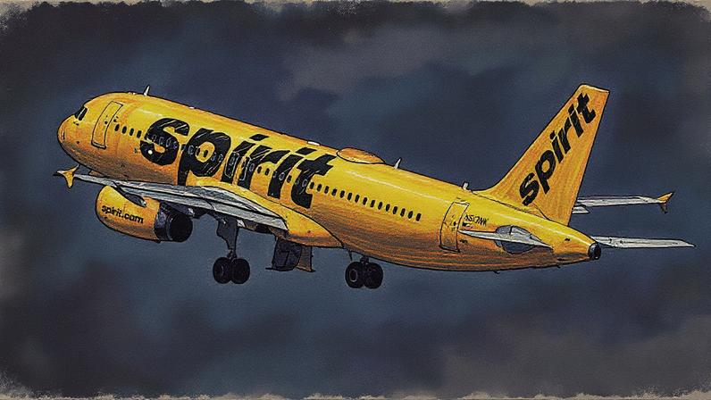 Etiquetas de bagagem da Spirit Airlines são vistas perto de um balcão de check-in no Aeroporto Internacional Austin-Bergstrom em 10 de abril de 2024, em Austin, Texas. (Foto: Brandon Bell | Getty Images)