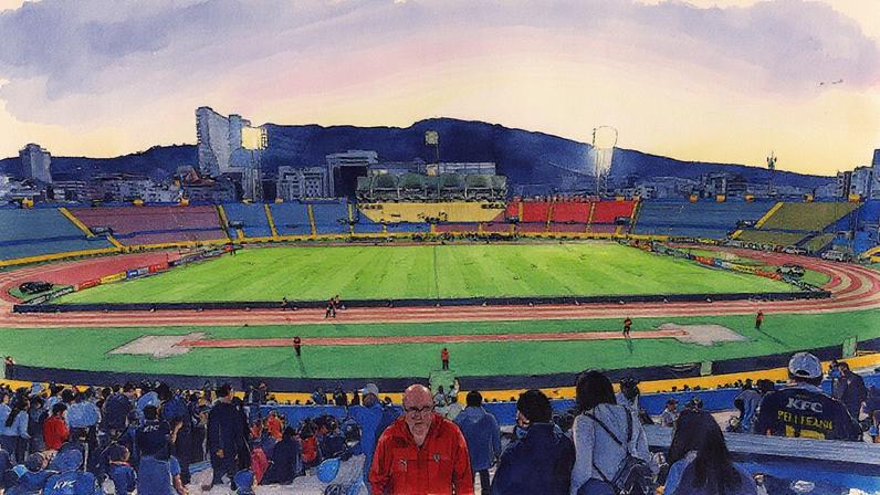 Estádio Olímpico Atahualpa, em Quito, é o palco da partida entre Mushuc Runa e Independiente Del Valle nesta terça, 19 (Foto: Franklin Jacome/Agencia Press South/Getty Images)