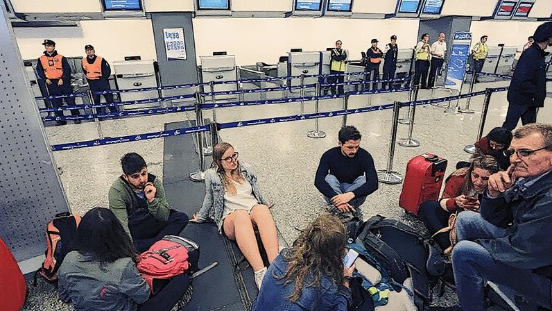 Paralisação na Argentina afeta 15 mil passageiros (Foto: Reprodução/X)