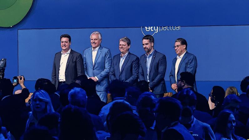 Em São Paulo, governadores participaram de evento do BTG Pactual com investidores e empresários do agronegócio (Foto: Reprodução/BTG Pactual)