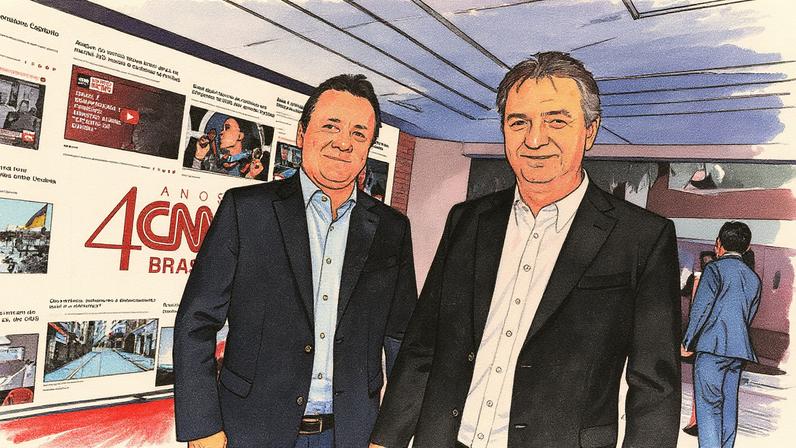 Irmãos Wesley e Joesley Batista, da J&F (Foto: Iara Morselli e Marina Malheiros/Divulgação CNN Brasil)