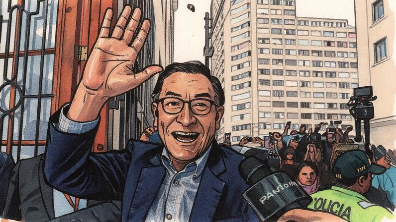 Martín Vizcarra em Lima no dia 26 de junho de 2025. (Foto: Paolo Aguilar (EPA) EFE)