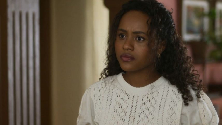 Beatriz (Duda Santos) em 'Garota do Momento', novela das 6 da Globo (Foto: Reprodução/TV Globo)