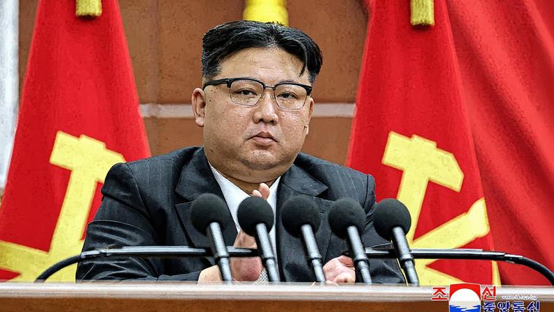 Presidente da Coreia do Norte, Kim Jong-un (Foto: KCNA VIA KNSAFP)