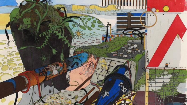 Erosão, obra de Luiz Zerbini (Foto: Divulgação)