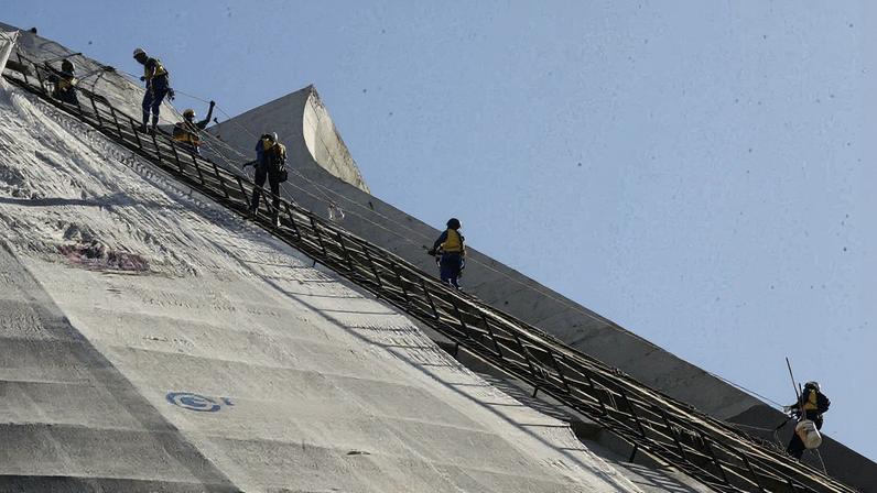 Catedral Metropolitana de São Sebastião do Rio de Janeiro passa por grande obra de restauração (Foto: Divulgação/Emop-RJ)