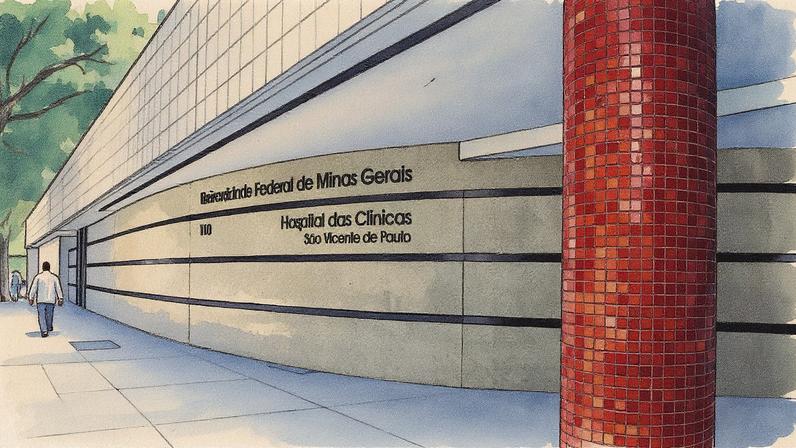 Unidade do Hospital das Clínicas da UFMG no bairro Santa Efigênia, em Belo Horizonte (Foto: Divulgação/UFMG)