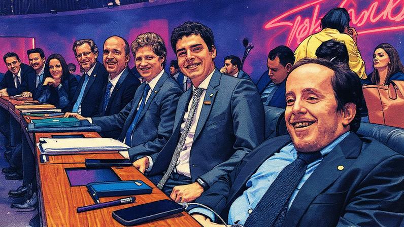 RISOS - Novo: os sete debutantes do partido só tiveram projetos aprovados em parceria com outros deputados (Foto: Talles Kunzler/Partido Novo)