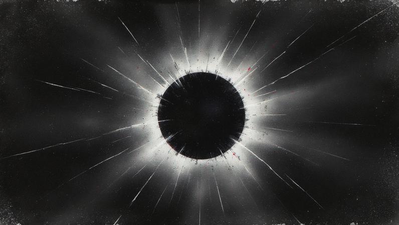 Máximo do anterior eclipse total, o 8 de abril de 2024, visto do Lago Monroe (Indiana, EUA) quando a lua tapou o sol no céu. (Foto: Edward M. Pio Roda/Getty)