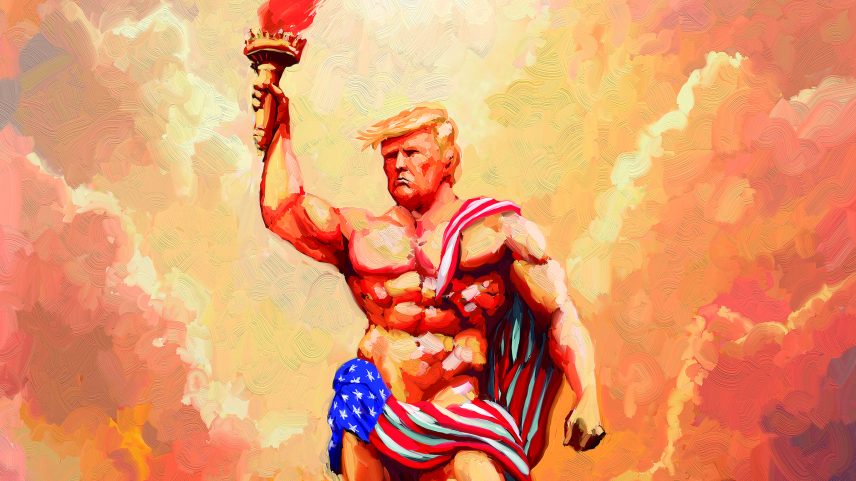 Ilustração de Donald Trump (Foto: Adams Carvalho)