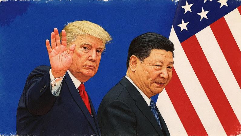 Trump e Xi Jinping — Foto: Bloomberg