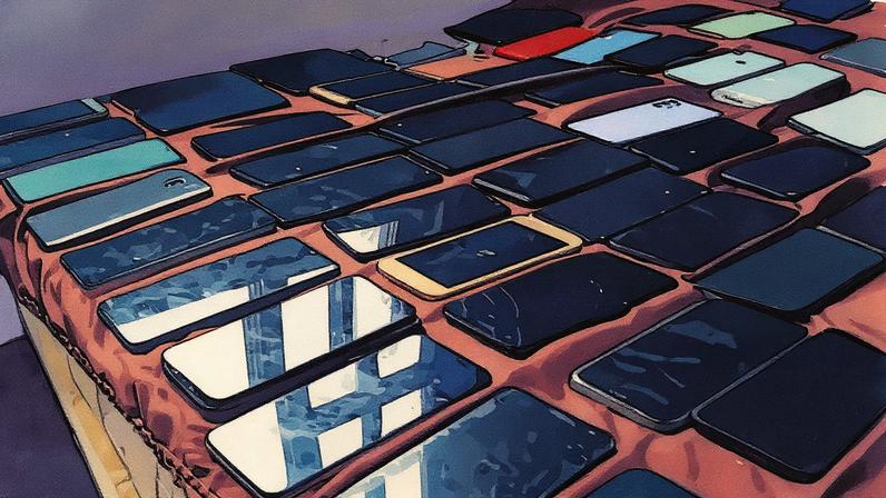 Celulares recuperados por policiais civis na Operação Rastreio — Foto: Polícia Civil/Divulgação