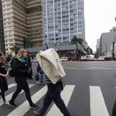 Frente fria provoca chuvas e queda de temperatura em várias regiões do Brasil