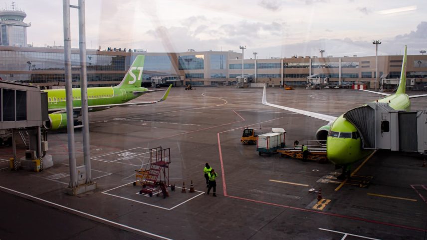 O aeroporto moscovita de Domodédovo, transferido ao Estado russo a través de um tribunal, em setembro de 2022. (Foto: Vlad Karkov / Zuma Press / ContactoPhoto)