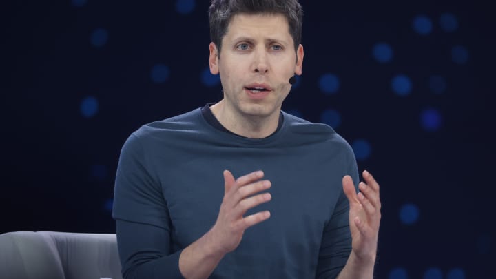 Sam Altman, CEO da OpenAI, fala durante a Snowflake Summit em San Francisco em 2 de junho de 2025. (Foto: Justin Sullivan | Getty Images News | Getty Images)