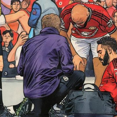 Matheus Cunha é substituído após sentir lesão em partida pelo Manchester United