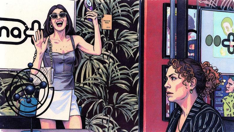 Camila Queiroz e Fabíula Nascimento em 'Uma Mulher Sem Filtro' (Foto: Reprodução)