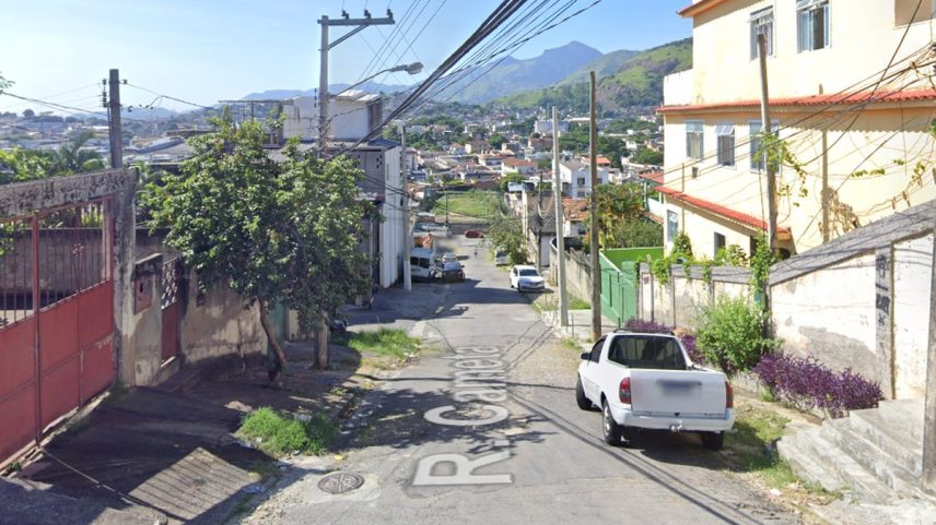 A Rua Cametá, em Cascadura, onde a mulher foi encontrada morta — Foto: Google Maps/Reprodução