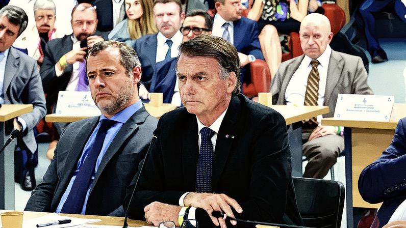 O ex-presidente Jair Bolsonaro durante interrogatório no STF (Foto: Fellipe Sampaio/STF/10/06/2025)