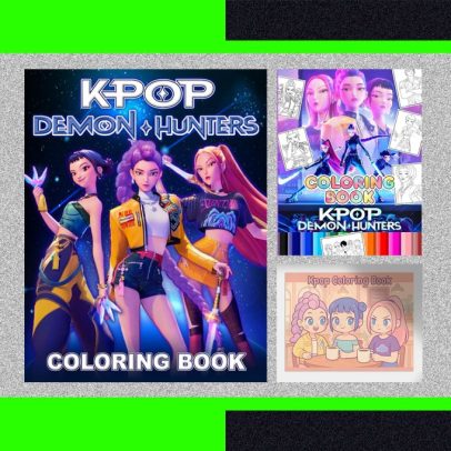 Explore o universo de 'KPop Demon Hunters' com novos livros de colorir não oficiais