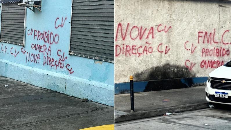 Facção invadiu a comunidade com menos de três mil habitantes, que fica ao lado da Avenida Brasil e da Linha Amarela. Traficantes proibiram câmeras nas ruas e motoristas de circularem com a janela do carro fechada (Foto: Reprodução Redes Sociais)