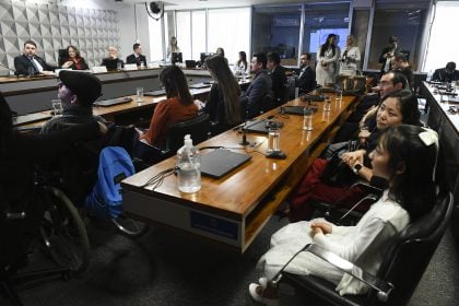 A Comissão de Direitos Humanos no Senado Federal. (Foto: Agência Senado)