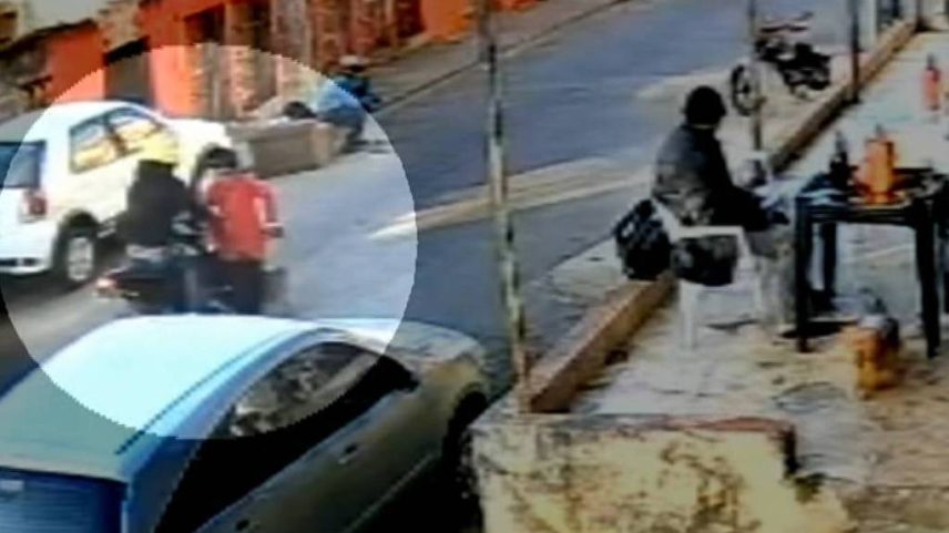 Atropelamento ocorreu na rua General Moreira Couto, no Jardim São Pedro, região de Itaquera (Foto: Reprodução TV Globo)