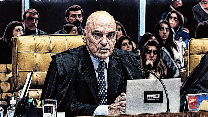 Ministro Alexandre de Moraes durante sessão do STF (Foto: Fellipe Sampaio/STF/13-08-2025)