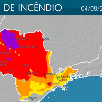 SP emite alerta de incêndio devido à baixa umidade do ar na região