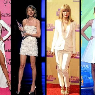 Taylor Swift brilha em 13 looks de vestido branco e ensina como copiar o estilo
