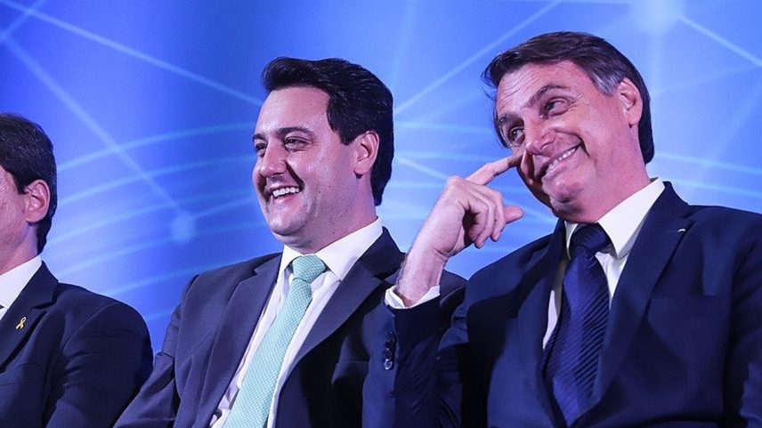 Ratinho Junior e Jair Bolsonaro: apoio? (Foto: Rodrigo Felix Leal/Divulgação/ANPr)