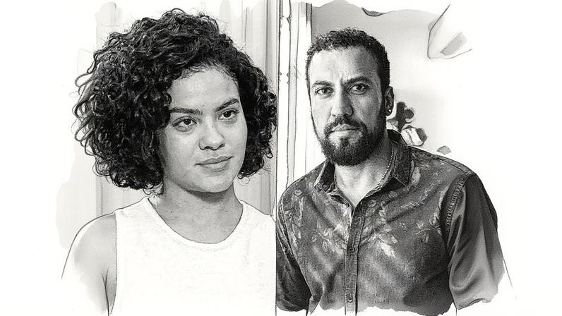 Maria de Fátima (Bella Campos) e Olavo (Ricardo Teodoro) (Foto: TV Globo)